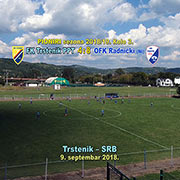 Prvenstvo FSRIS-I LIGA PIONIRI, kolo 3; PIONIRI FK Trstenik PPT-OFK Radnički (Niš) 4:8 (1:5); Trstenik, 9. septembar 2018.